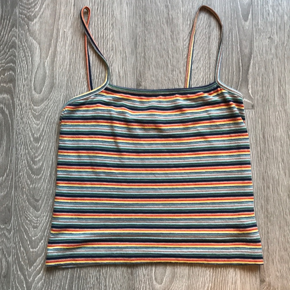 Brandy Melville rainbow crop tank